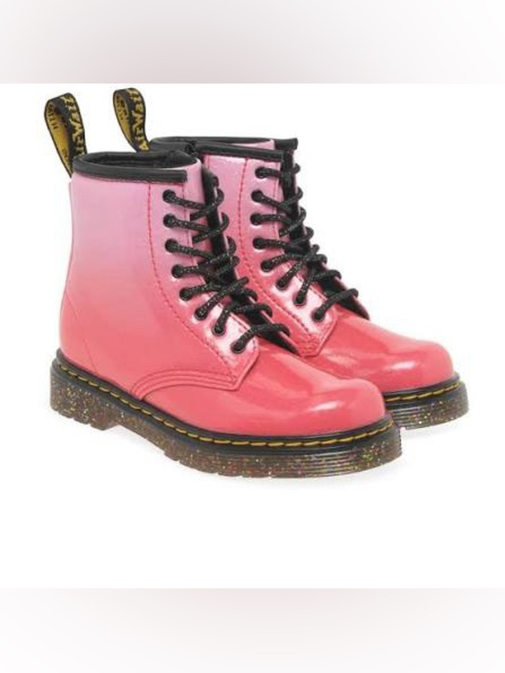 Dr. Martens Junior 1460 Gradient Glitter Lace Up Boots